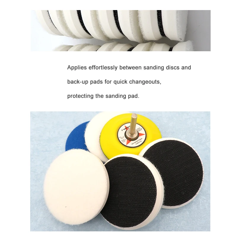 5PCS High Density Chamfering Hard Interface Pad 3 Inch 75mm Sponge Cushion Pad Sander Protection Pad for Polishing & Grinding