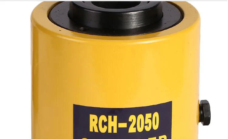 Imagem -03 - Curso Máximo de Jack Hidráulico Oco 50 mm Cilindro Multi-uso Manual de Pressão de Óleo Ferramentas de Elevação e Manutenção Hidráulicas 20t o