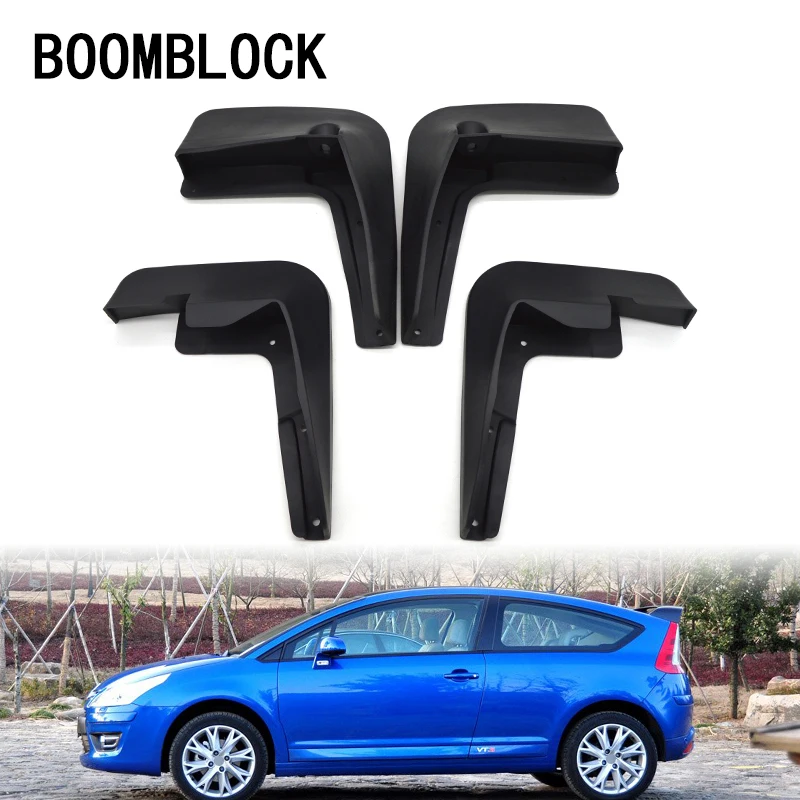 4pc Car Front Rear Mud Flaps Mud Flap Mudguards Fender For 2004 2005 2006 2007 2008 2009 2010 Citroen C4 Auto Accessories