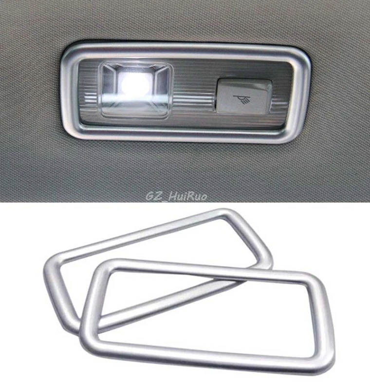 

for Volkswagen VW Tiguan 2016-2017 ABS Matt Rear roof dome reading light lamp cover decoration interior trim 2pcs