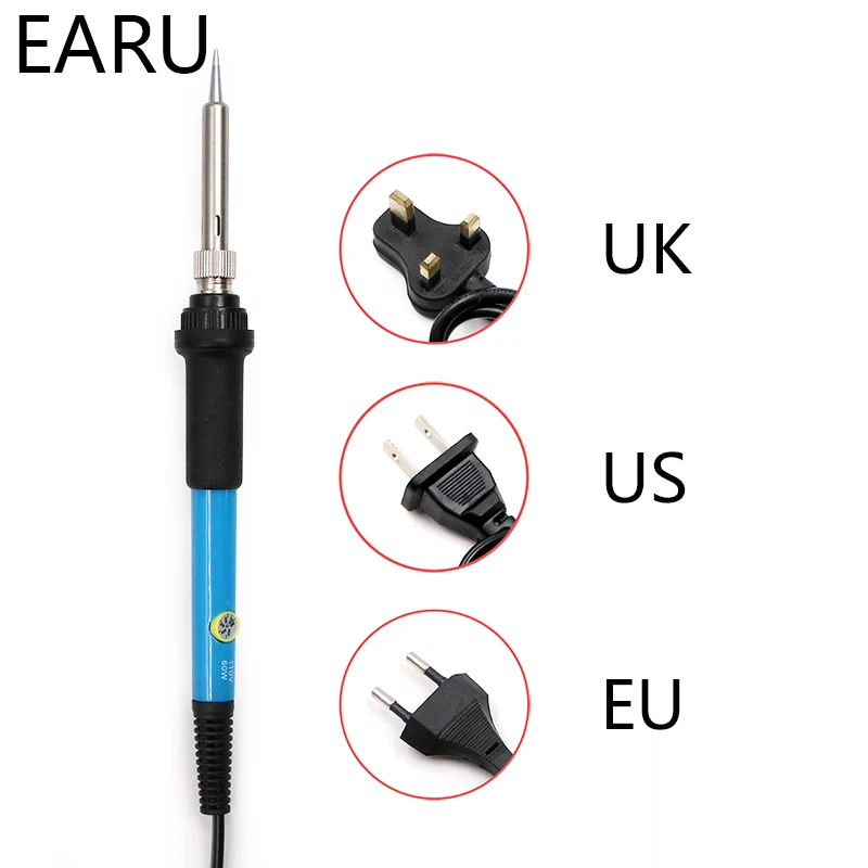 60W Electric Soldering Irons Temperature Adjustable Electric Iron Mini Handle Heat Pencil Sculpture Engrave 110V 220V Pyrograph