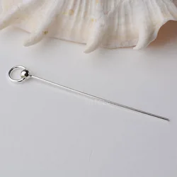 Solid 925 Sterling Silver Pinch Bails Pin Pendants Findings Connector Bale Pinch Clasp Pendant for Jewelry DIY Components