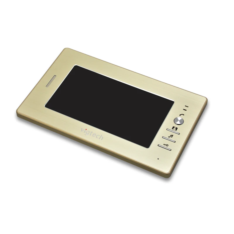 Vigtech 7Inch LCD Home Video Door Phone Indoor Unit Monitor System With Power Adapter Wired Color Screen Support Camera