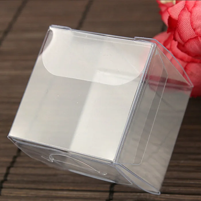 

200pcs 3*3*3cm Transparent Waterproof PVC Boxes Packaging Small Plastic Clear Box Storage For Food/jewelry/Candy/Gift/cosmetics