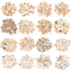 20-40mm drewniane z roślinami i zwierzętami kształt ciasta Handmade akcesoria DIY wiszący Ornament akcesoria malowanie Scrapbooking DIY MZ281