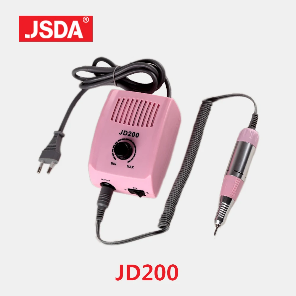 Clearance JSDA JD200 35W Professional เครื่องเจาะเล็บไฟฟ้าเครื่องมือทำเล็บมือ Pedicure Bit แฟ้มเล็บอุปกรณ์ Art 30000Rpm