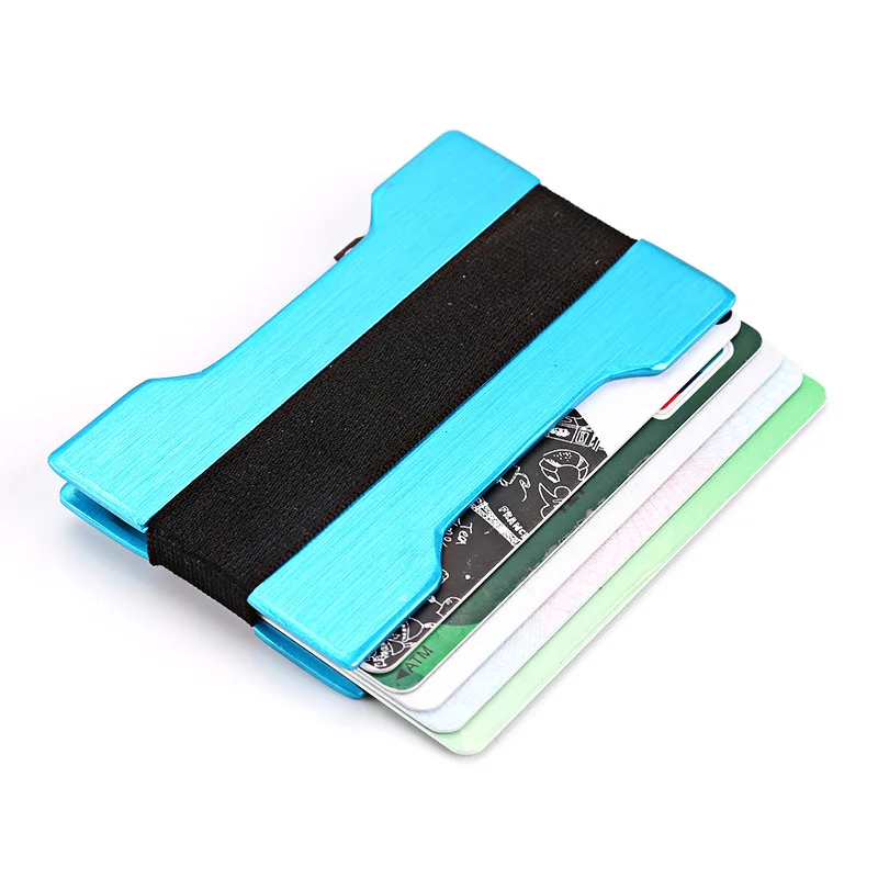 Nieuwe Collectie Portable Slim Aluminium Credit Kaarthouder mannen Metalen Bank Card Case ID Portemonnee Geld Cash Clip Voor vrouwen