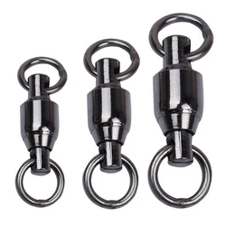 Black Nickel Finish Super High Strength Saltwater Big Ball Bearing Swivels Welded Rings