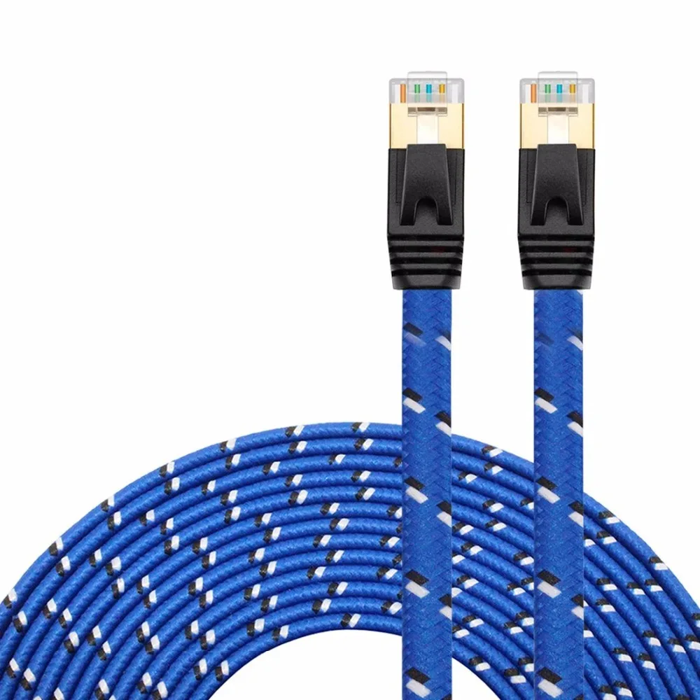 Nowy przyjazd Durable50cm1M1.5m 3M 5m10M 15M 20M 30m CAT7E Ethernet sieć internetowa Patch LAN płaski przewód do komputera Laptop