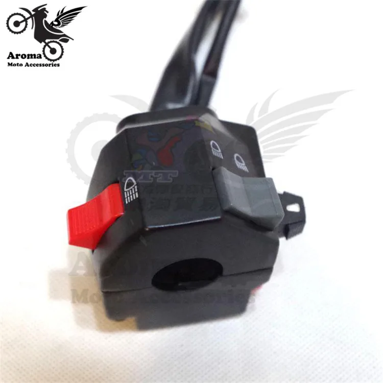 black left and right handle motorcycle switch for yamaha honda suzuki kawasaki motorbike handle switc moto handle grip switch
