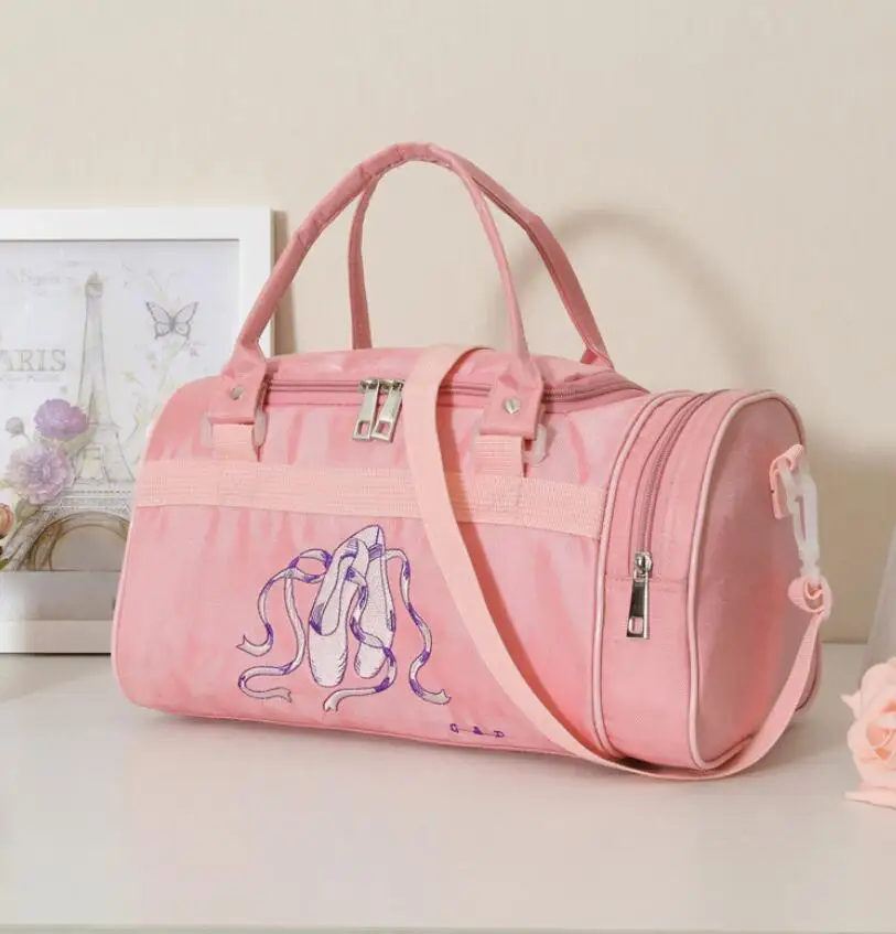 Korting Kind Dans Zak Vrouwelijke Volwassen Dans Rugzak Baby Kids Emmer Ballet Tas Voor Meisjes Canvas Roze Ballerina Kids Handtas