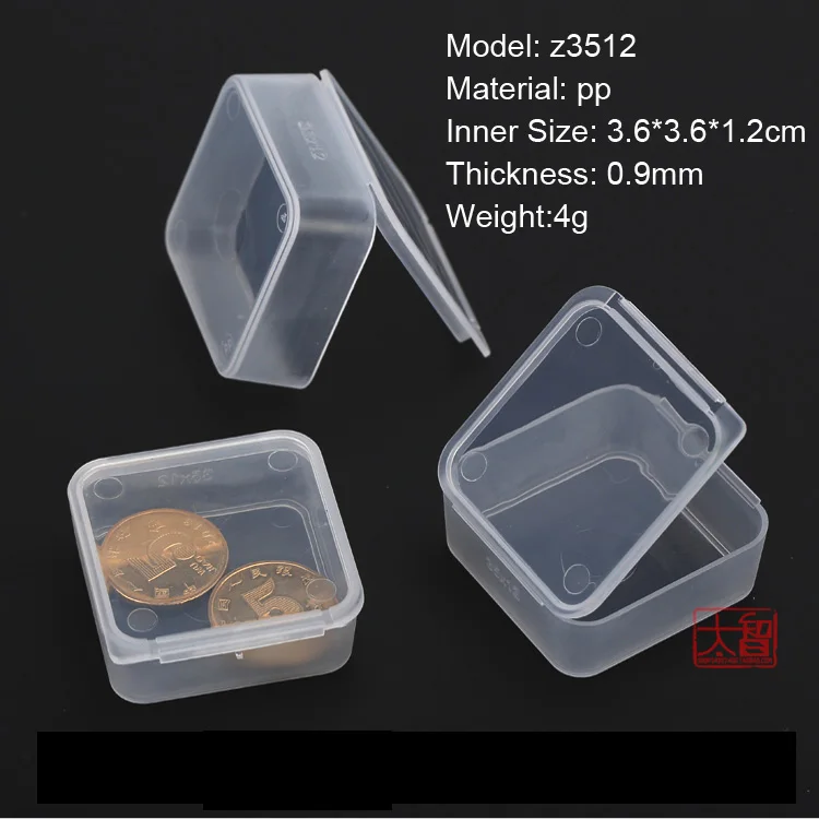 PP Transparent Plastic Storage Box Small Case Pack boxes DIY Making Part Material Accessories Supplies