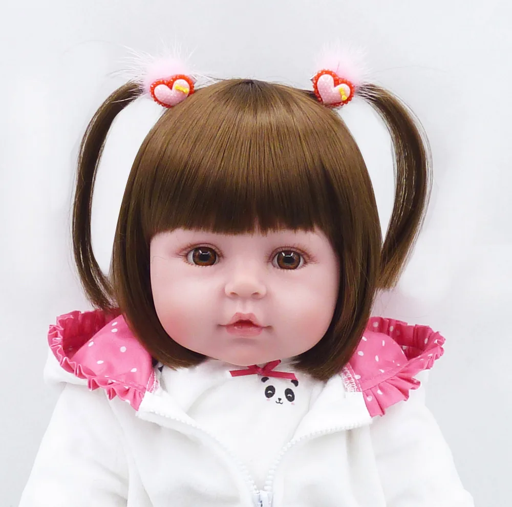 47cm Bebes Reborn Doll for Girls Soft Silicone Baby Girl Toy Reborn Boneca Children's Day Gift Bedtime Plamate