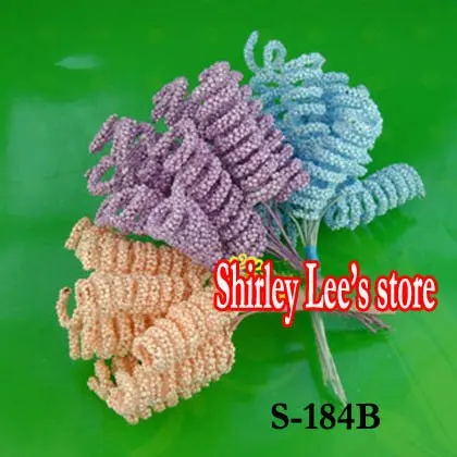 Hot Sale!! 288 Bunches=1728pcs Fabulous Handmade Mini Curly Twig Scrapbooking Flower Bomboniere Accessories