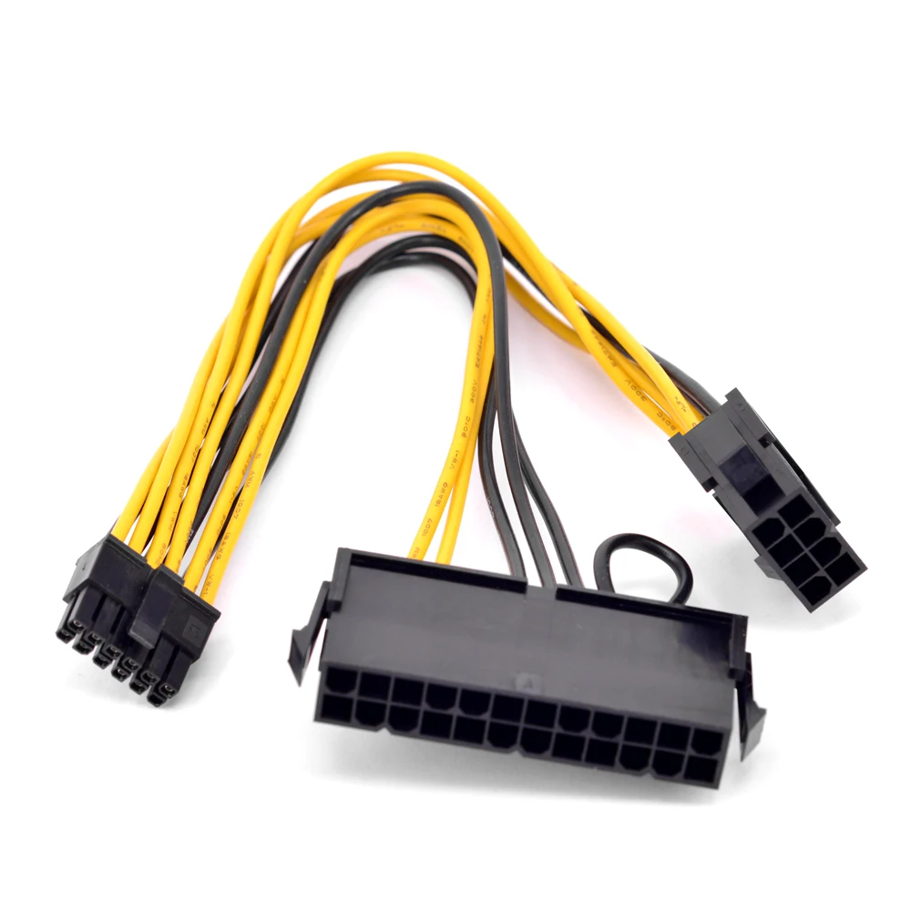 For DELL C6100 Workstation 12pin to CPU 8Pin ATX 24Pin Power supply cable replace Original ATX Power Source 18AWG