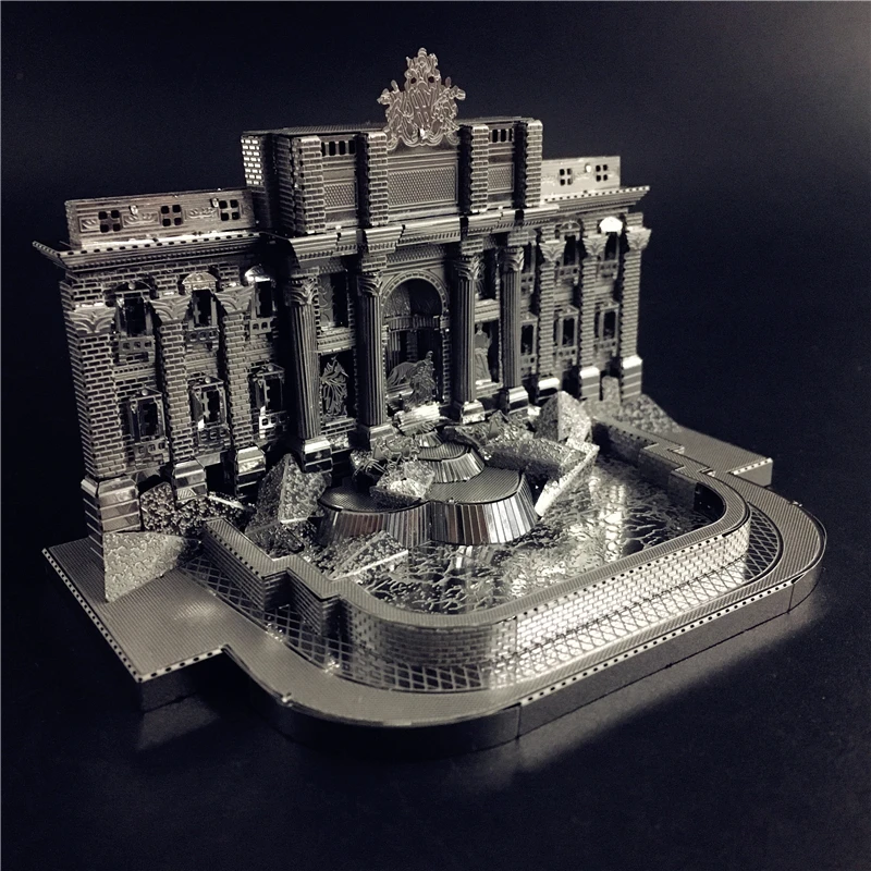 

MMZ MODEL NANYUAN 3D Metal model kit Trevi Fountain Building Assembly Model DIY 3D Laser Cut Model puzzle toys for adult