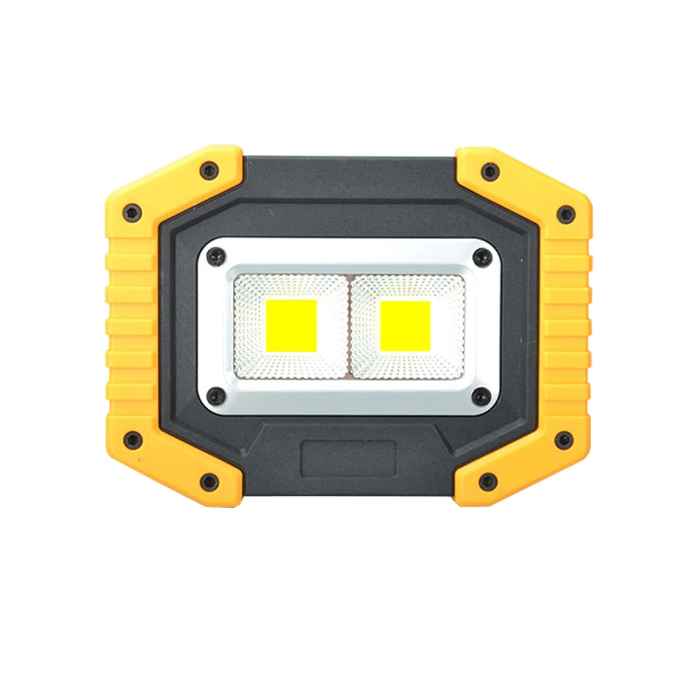 Lámpara de luz LED de trabajo, reflector de iluminación portátil con batería recargable 18650, para camping, caza, werklamp