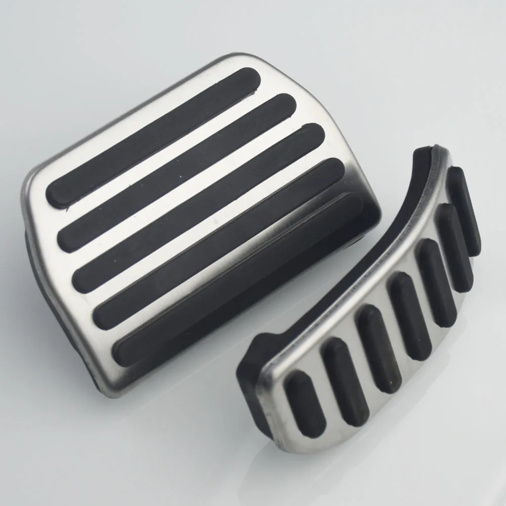 Car Styling Stainless Steel NO Drill Fuel Accelerator Brake Pedal For Volvo S60 S60L S80 S80L V60 XC60 XC70 V70 auto accessories