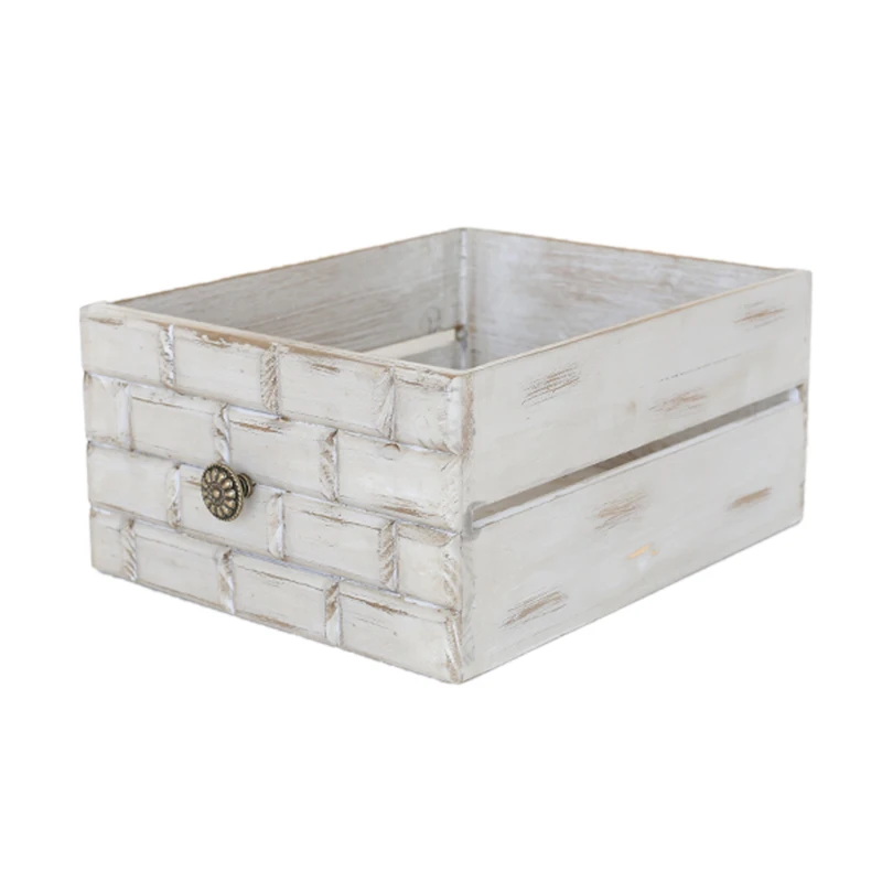 

vintage style wood box newborn photography prop Newborn wooden drawer Double sided drawer props