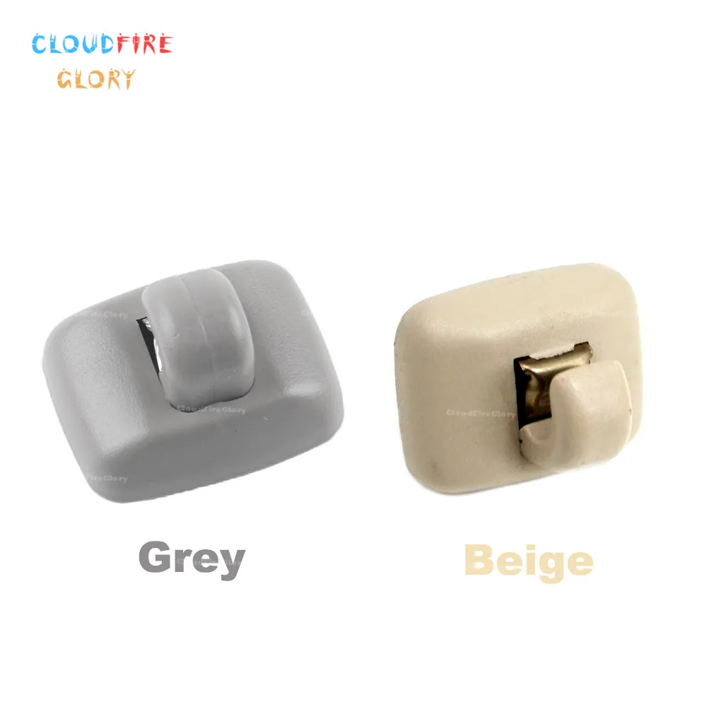 

CloudFireGlory 4B0857562 4B0857563 Beige Grey Color Front Sun Visor Sunvisor Clip Hanger Hook Holder For Audi TT A6 C5 2000 2005