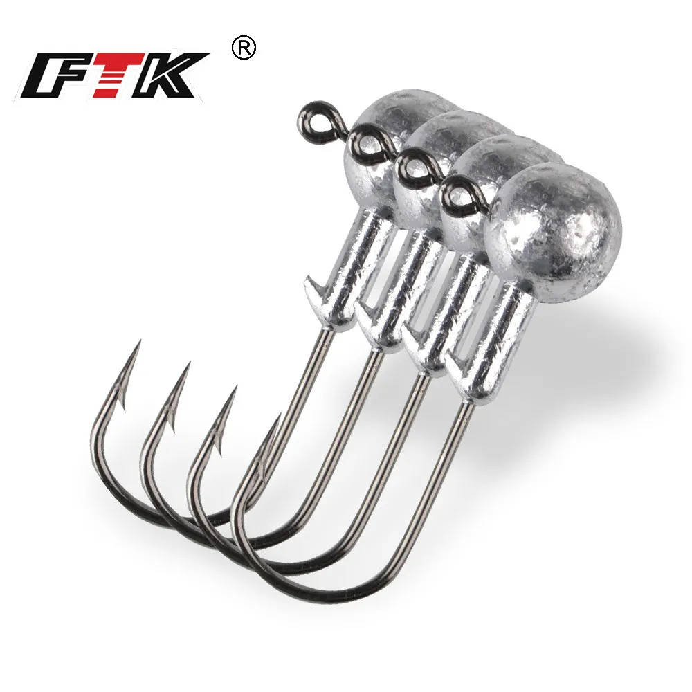 5-10pcs Jig Heads For Fishing Jig Head Soft Lure Fishing Tackle Worm Jigging Lure Hooks 1g 1.5g 2g 2.5g 3.5g 5g 7g 10 20g