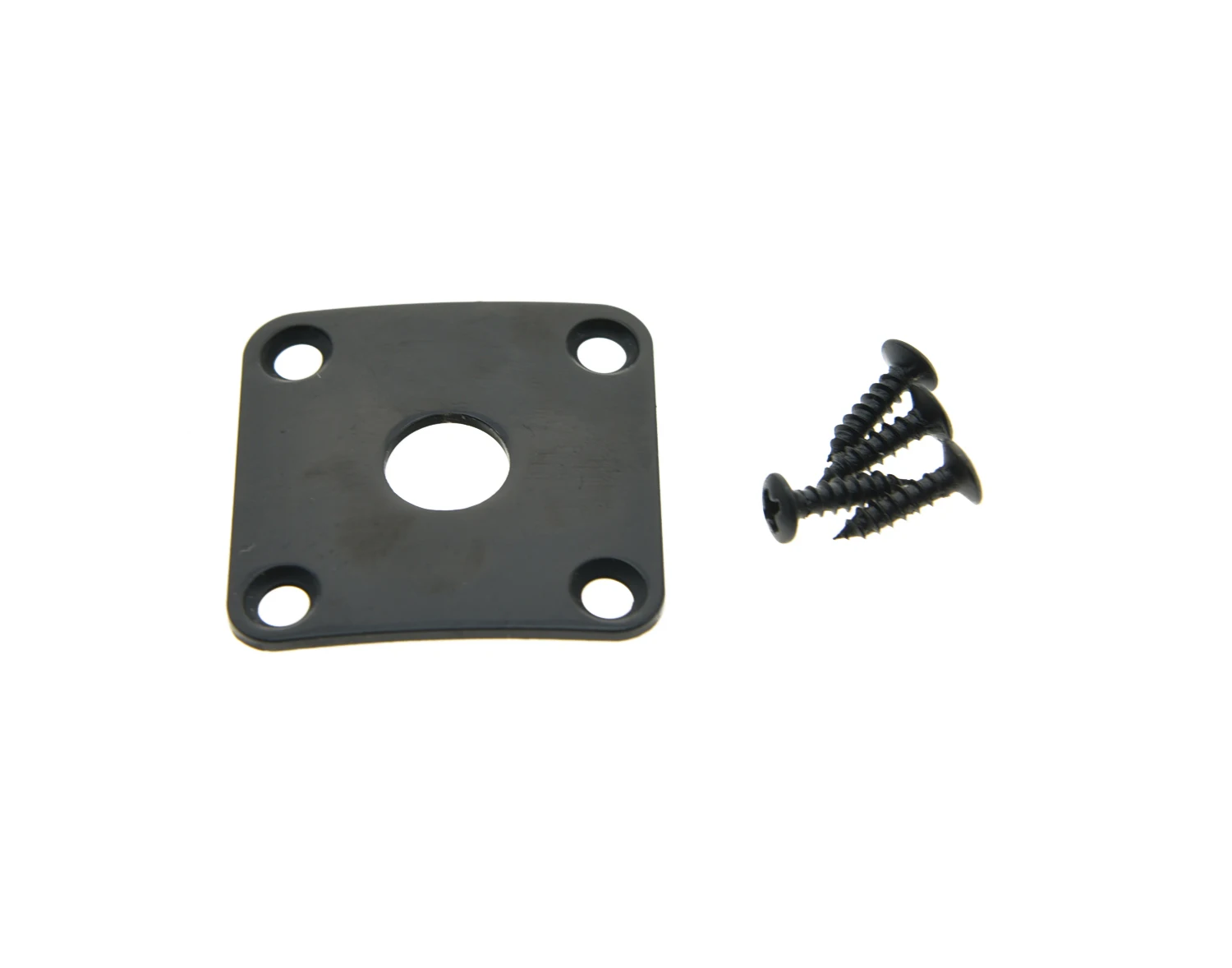 KAISH Curved Metal Jack Plate Square Jackplate w/ Screws Fits For Gibson Les Paul Chrome/Nickel/Black/Gold