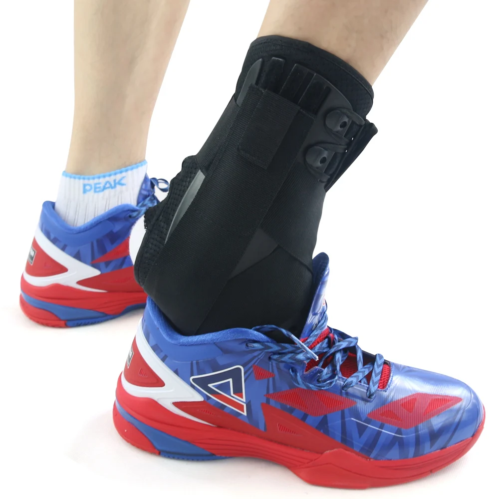 Kuangmi Ankle Support Brace Sports Foot Stabilizer Orthosis Adjustable Ankle Straps Pad Breathable Football Ankle Sock Protector