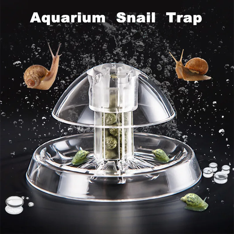 New Plastic Aquarium Snail Trap Bait Fish Tank Plants Planarian Leech Catch Tool Water Plant Worm Cleaner Aquarium Accessories