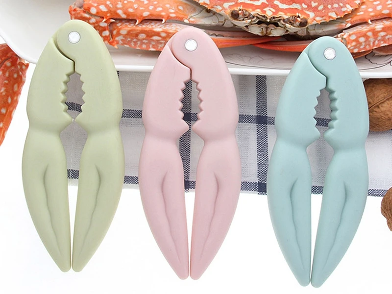 

50pcs/lot Seafood Enameled Crab Cracker seafood tool lobster cracker Walnut Clip Nut cracker