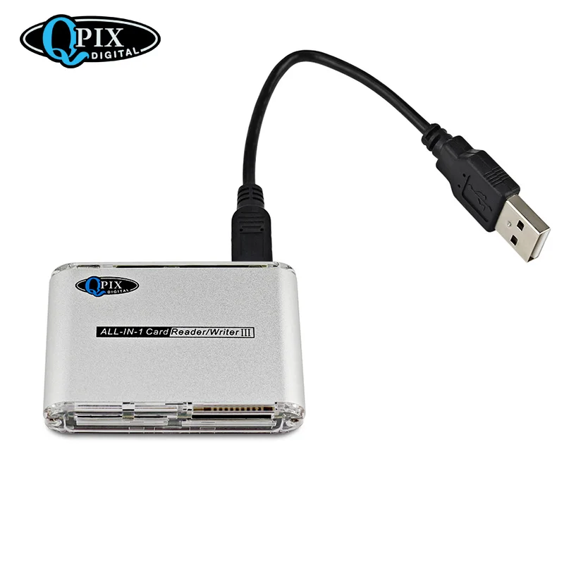 Qpix Digital Micro SD Card Adapter USB Card Reader