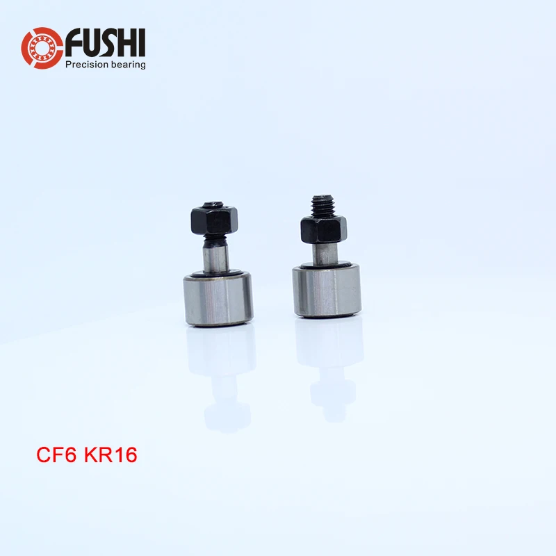 

KR16 CF6 Cam Followers Bearing 6mm ( 2 PCS ) Stud Type Track Rollers KRV16 CF6B NAKD16 KR16PP / UU Bearings CF-6