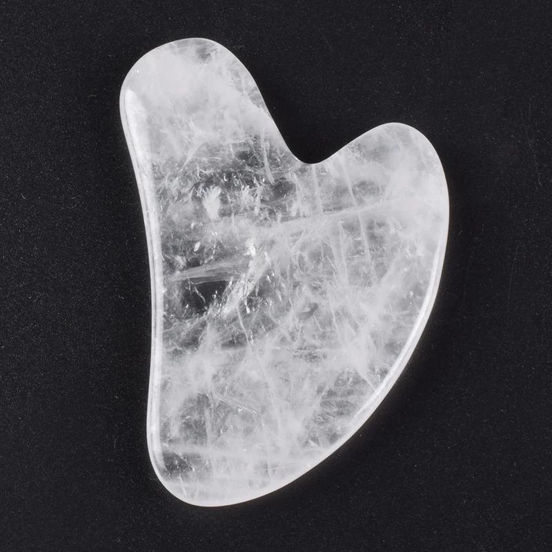 Rock Quartz Gua Sha Tool Health Massage Gift Crystal Massager Face Body Natural Stone SPA Acupuncture Scraping Healing Care Tool