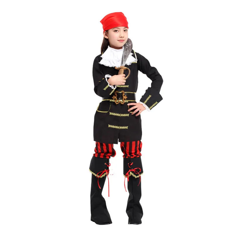 

New Girls corsair Cosplay Kids Halloween Pirate Costumes Robber Role play Children's day Christmas Purim Carnival party dress