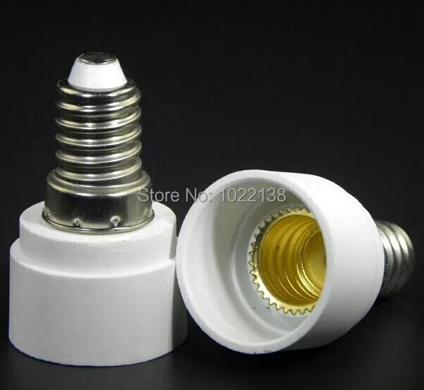 5 pz E14 a E14 LED portalampada prolunga presa adattatore convertitore PC materiale ignifugo adattatore E14-E14 lampada base presa estendere