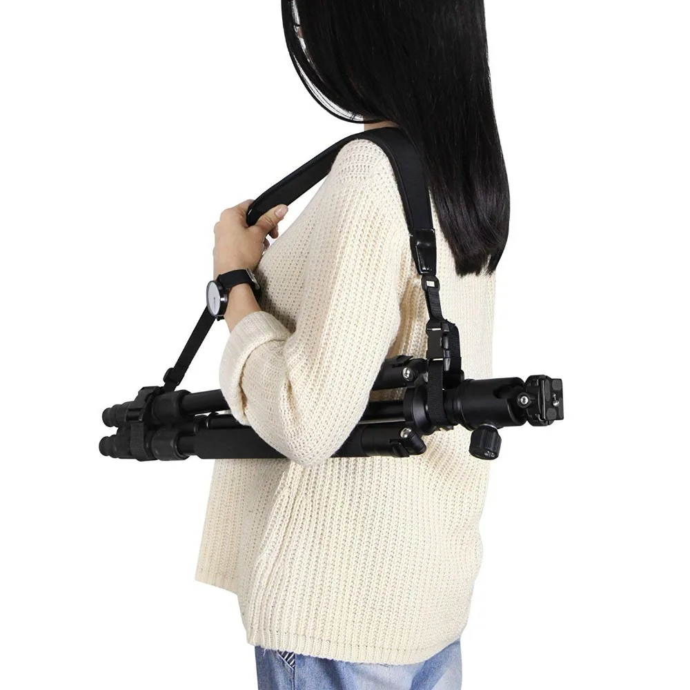 مريحة ترايبود حزام الرقبة حزام كاميرا الأشرطة مع الإفراج السريع مشبك مشبك قابل للتعديل عدم الانزلاق الكتف حزام حبل