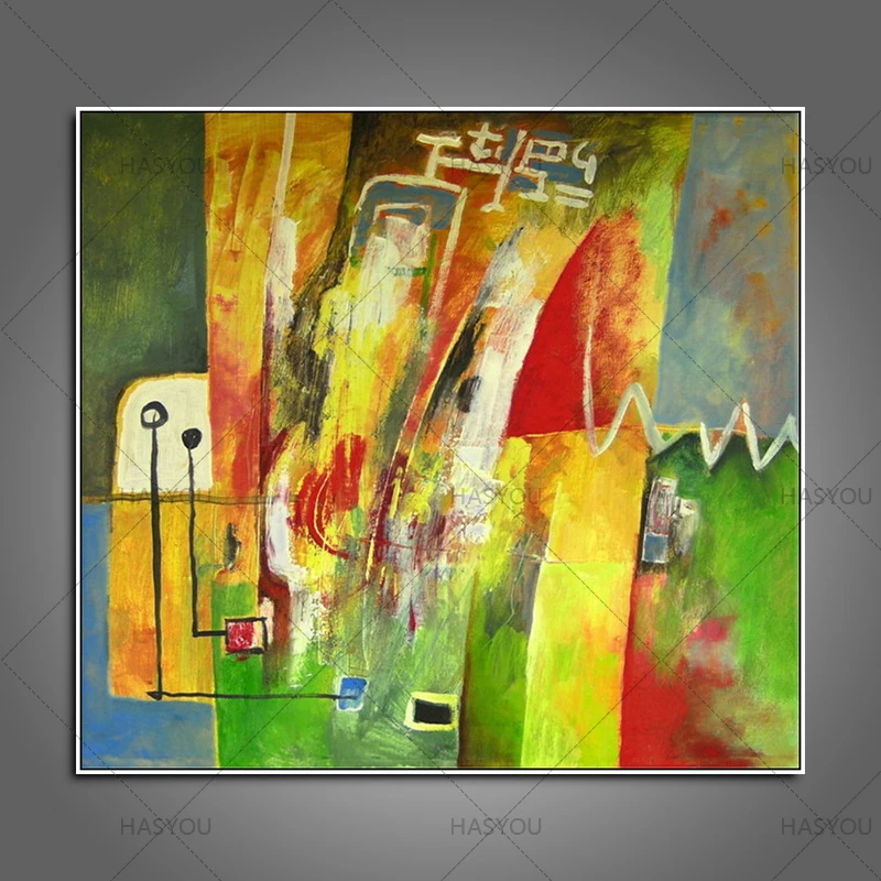 

HandPainted Modern Abstract colourful Oil Painting On Canvas Wall Art Pictures For Living Room Home Decoration for living room