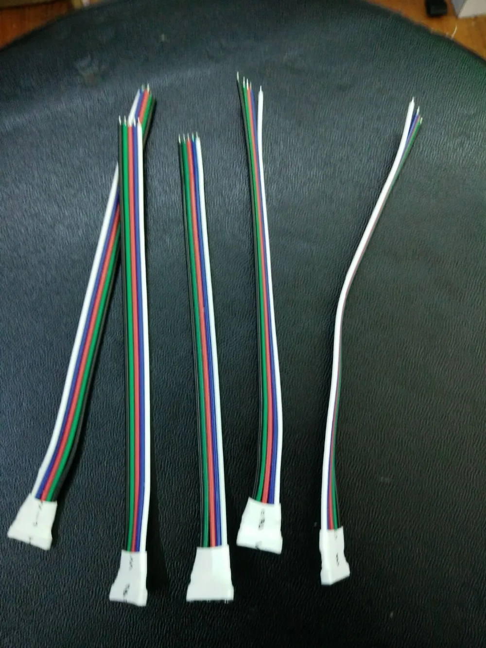 

High Quality 5pcs RGB 5-Pin Extension Wire Connection Cable For 5050 RGBW/RGBWW LED Strip lights,LED tape Free Shipping