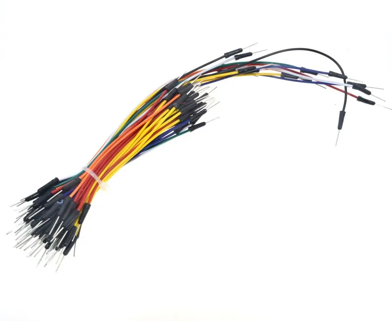 65pcs/Lot New Solderless Flexible Breadboard Jumper wires Cables Bread plate line