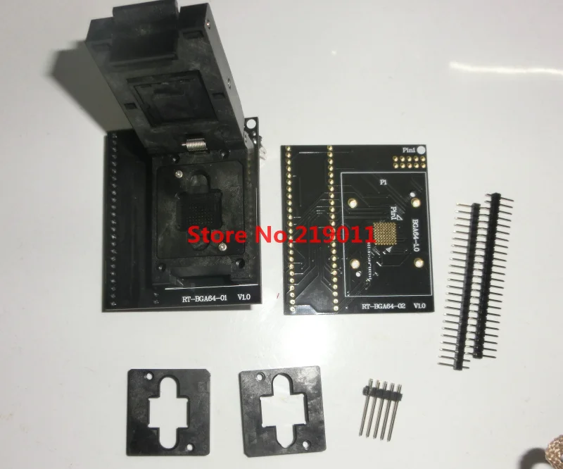 BGA64  adapter  for  RT809H SOCKET  RT-BGA64-1  1.0mm  ADAPTER 11*13mm
