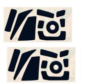 2 sets/pack Mouse feet PADS SKATES for Mad Catz Saitek RAT3 RAT5 RAT7 RAT9 MMO7 0.6MM FTPE