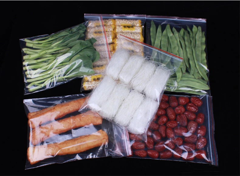10x15 Cm Small Plastic Ziplock Bags Jewelry Zipper Zip Lock Plastic Bags For Food Packaging Thick Clear Waterproof Storage Bag