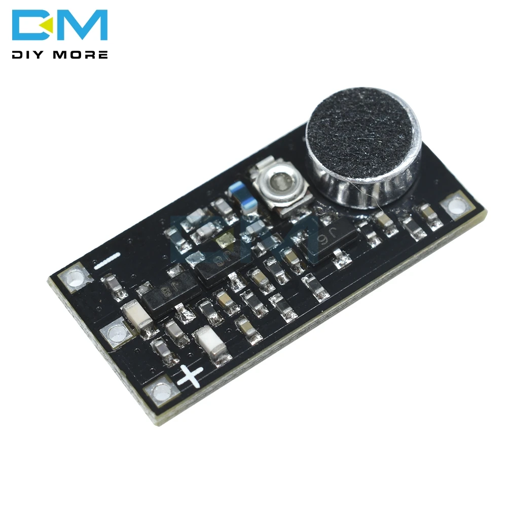 Imagem -02 - Módulo Transmissor fm com Microfone para Telefone Arduino Wireless Car fm Radio Transmitter Board Faça Você Mesmo dc 2v 9v 88115mhz