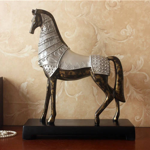 

retro lucky horse ornaments USA Home Furnishing soft outfit study office furnishings opened a birthday gift.