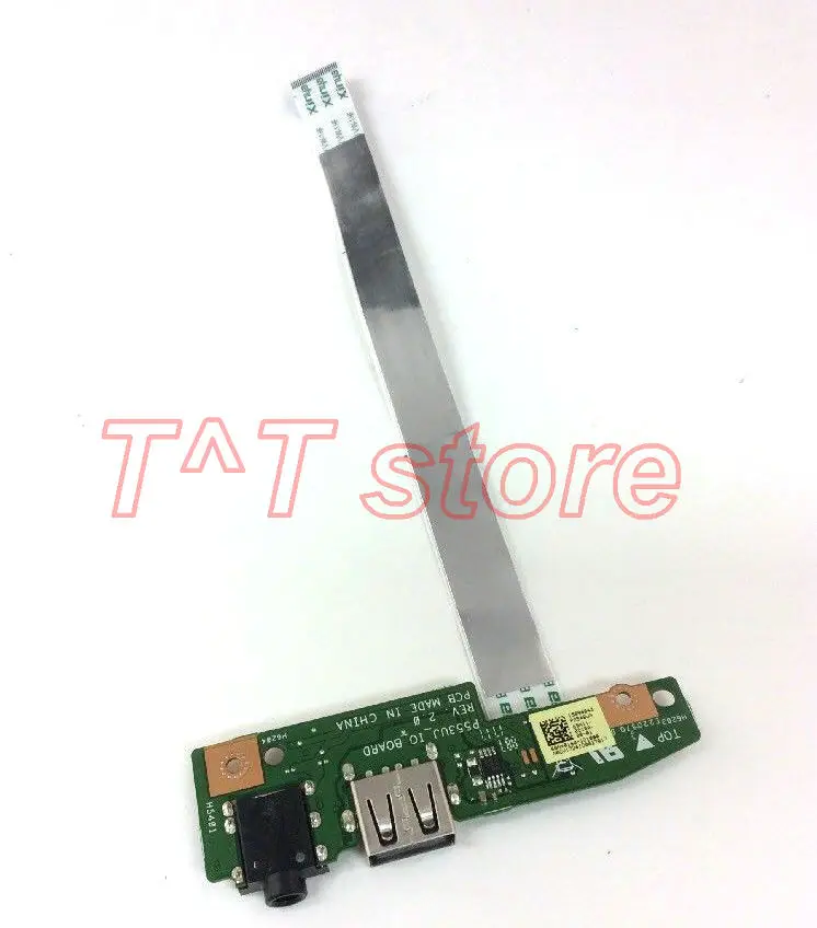 original FOR ASUS P2540UA P553UJ LAPTOP Audio Jack USB Board W Cable P553UJ_IO_BOARD test good free shipping