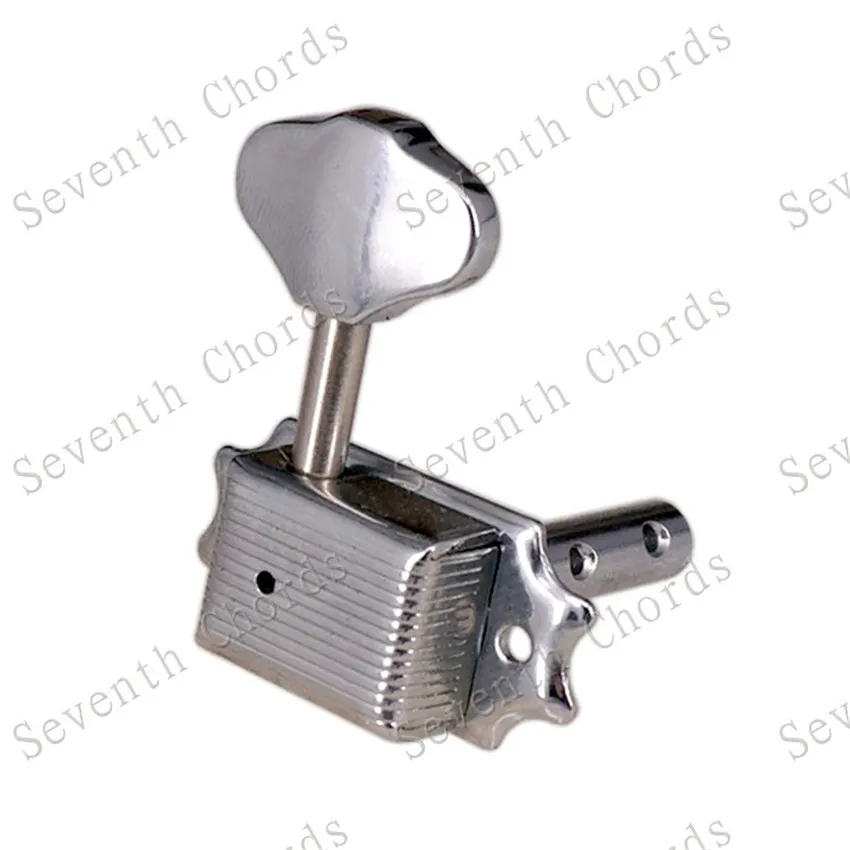 A Set Of 3R3L Chrome Open Gear Inline String Tuners Tuning Pegs Keys Machine Heads For Guitar Accessories Parts