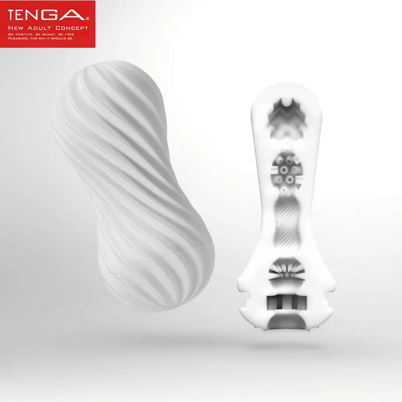 TENGA MOOVA Male Masturbator Flex Flexible Spiraling Stimulation Penis Cup Soft Silicone Vagina Real Pussy Sex Toys for Men Sexo