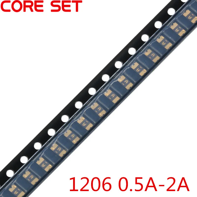 50PCS/Lot 1206 0.5A/2A/0.1A/0.2A/0.5A/0.75A/1.1A/2A SMT SMD Resettable Fuse PPTC PolySwitch Self-Recovery Fuses