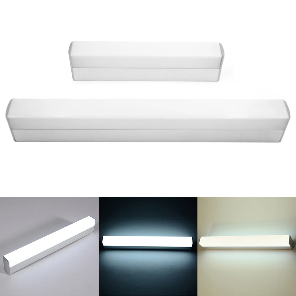 Super Bright 12W 16W Long Strips LED Mirror Light Simple Style Indoor Decor Wall Lamp for Bathroom Bedroom Kitchen