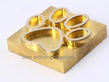 5x7cm Hot Foil Stamp Logo Engraving Brass Mold Customized Making X 30 Units