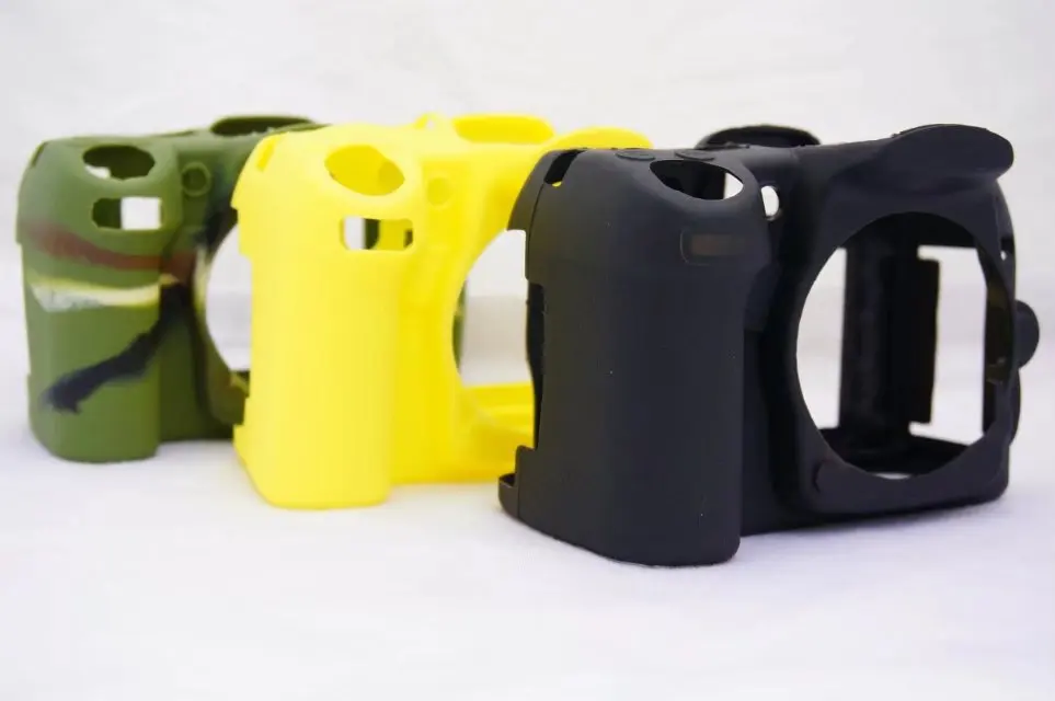 لينة سيليكون المطاط كاميرا واقية غطاء الجسم حافظة جلدية لنيكون D7000 D610 D600 حقيبة كاميرا